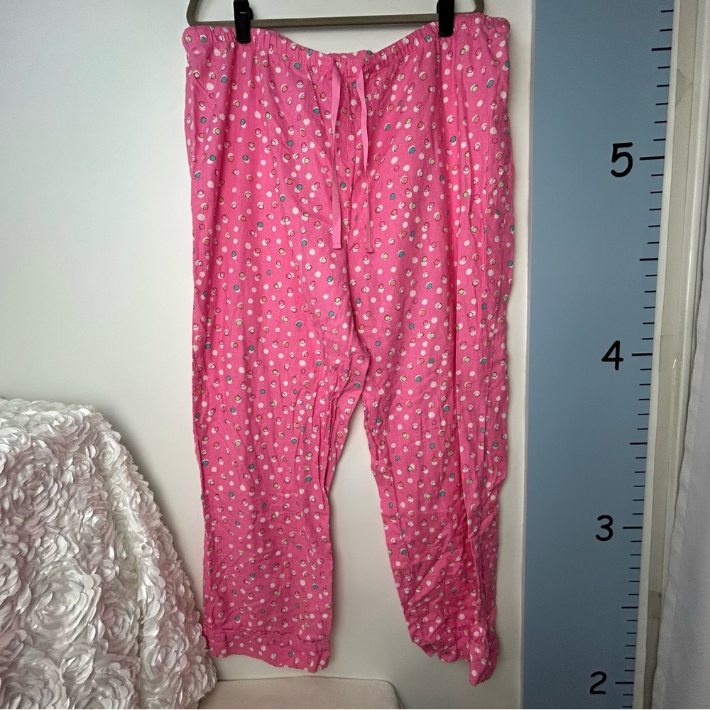 Adonna Pink w/Circles Pajama Pants‎ 2X